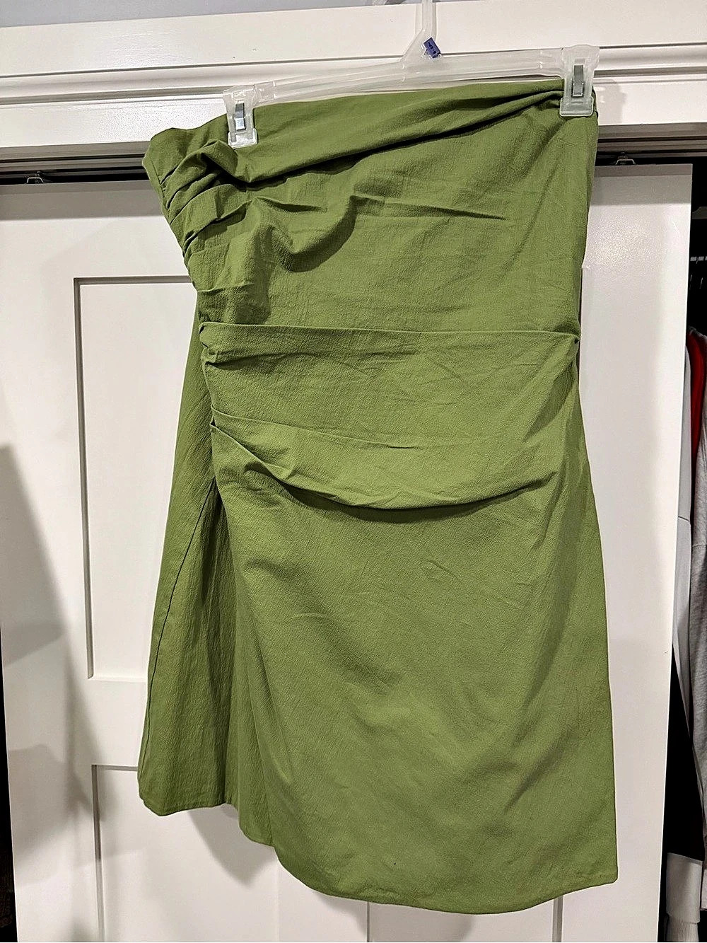 Abercrombie & Fitch Green Strapless Dress XL TALL NWT